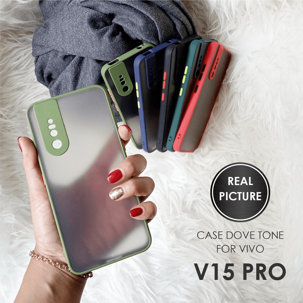 CASE HP VIVO V15 PRO SOFTCASE DOVE MATTE PLUS PELINDUNG CAMERA