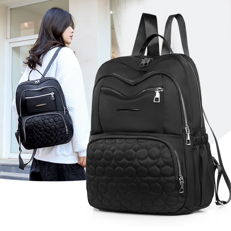 14 15 inch Laptop bag  Besar tas Ransel Wanita large backpack perempuan tas galas Fashion Travel Backpack beg belakang wanita ransel  beg sandang Women's Bags Ladies 1304