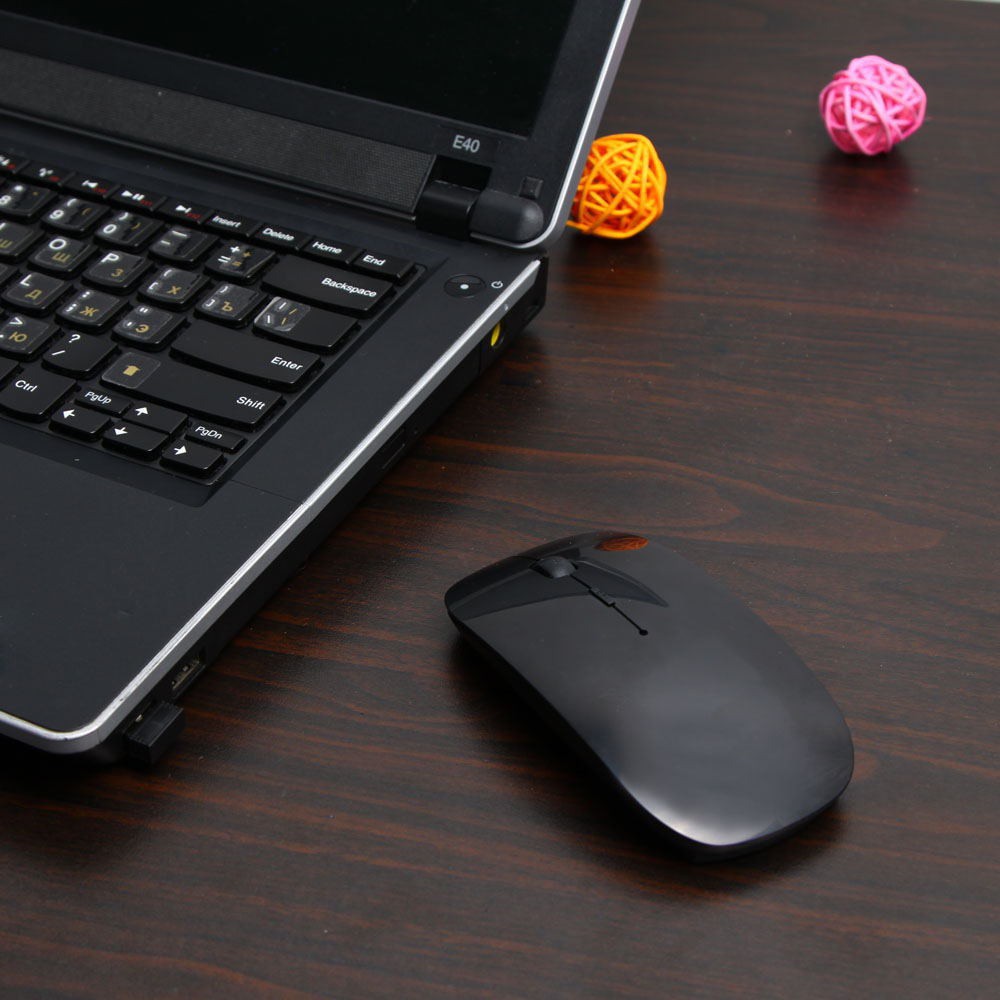 Mouse Wireless Kantor Slim 2.4Ghz Mouse Murah Slim Elegant and Ergonomic Design