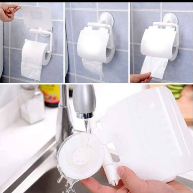 Toilet roll holder Tempat tisu toilet Gantungan tisu gulung