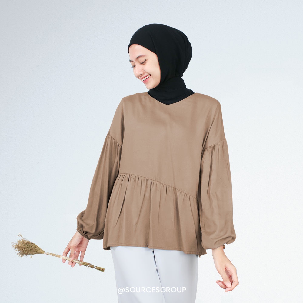 Blouse Muslim Wanita Blouse Crinkle Blouse Hitam Blouse Wanita Putih Blouse Wanita Jumbo Blouse Wani