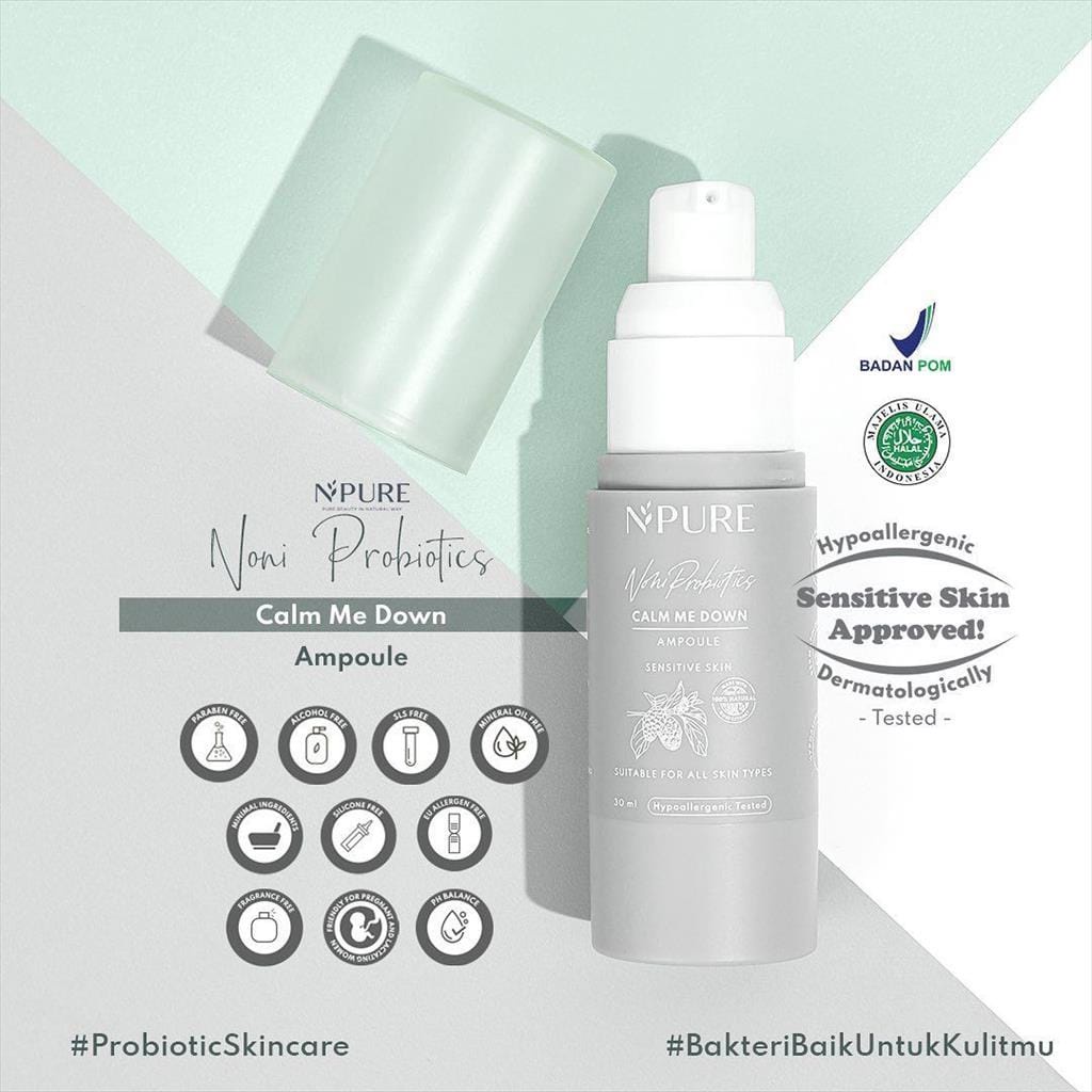 NPURE NONI PROBIOTIC AMPOULE 30ML SKINCARE WAJAH SERUM FACE WANITA