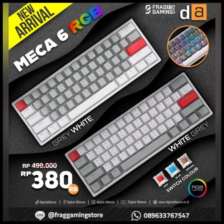 Digital Alliance Da Meca 6 / Meca6 Rgb Mini Gaming Mechanical Keyboard