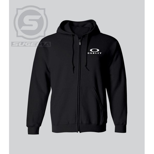 DI JUAL JAKET SWEATER HOODIE ZIPPER OAKLEY MANTAP