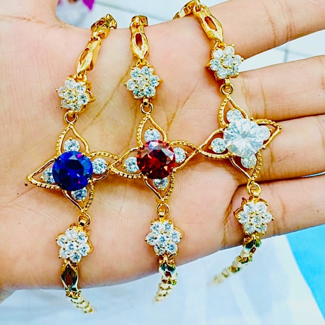 Gelang tangan wanita gelang permata diamond gelang relplikq berlian