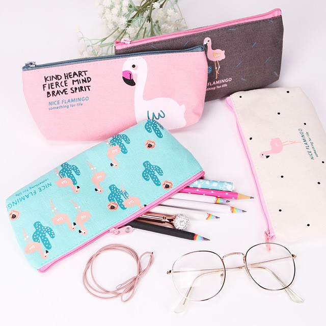 

Tempat Pensil Kanvas Flamingo
