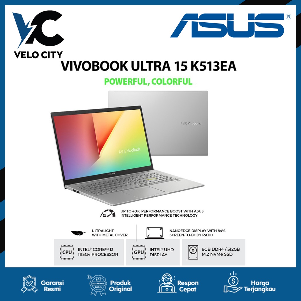 Laptop Asus K513EA-IPS351 | i3-1115G4/512GB SSD /8GB Silver