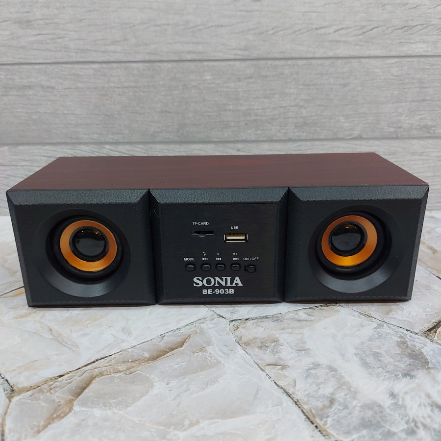 SONIA BE 903B SPEAKER BLUETOOTH USB MICRO SD PORTABLE 2 SPEAKER