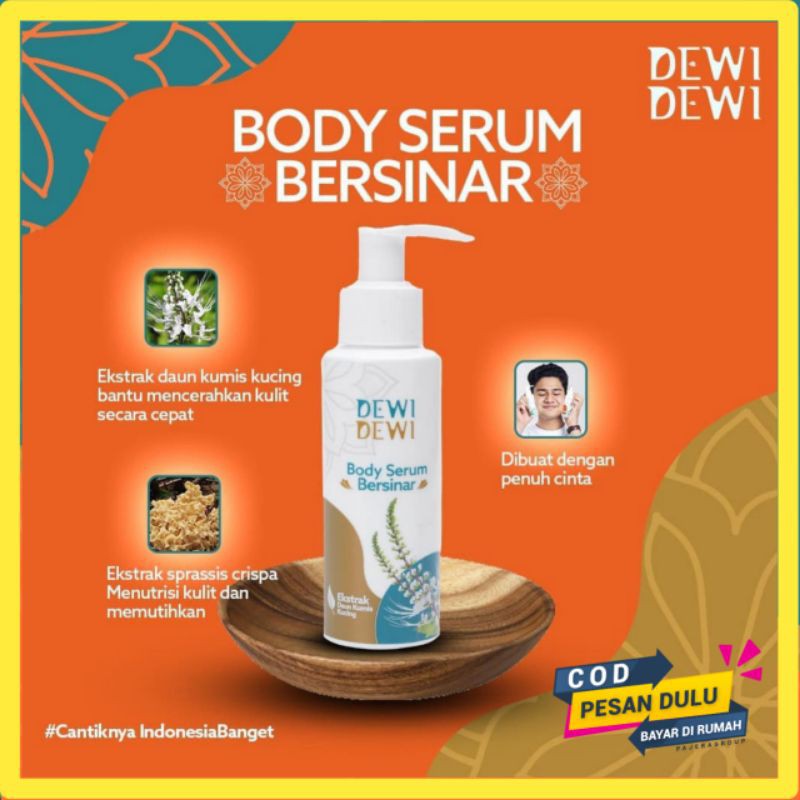 Serum Pemutih Badan Body Serum Bersinar Dewidewi
