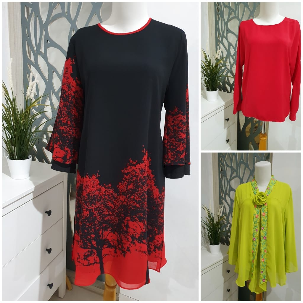 Preloved Atasan Wanita, Uniqlo Riva Brilliant girl