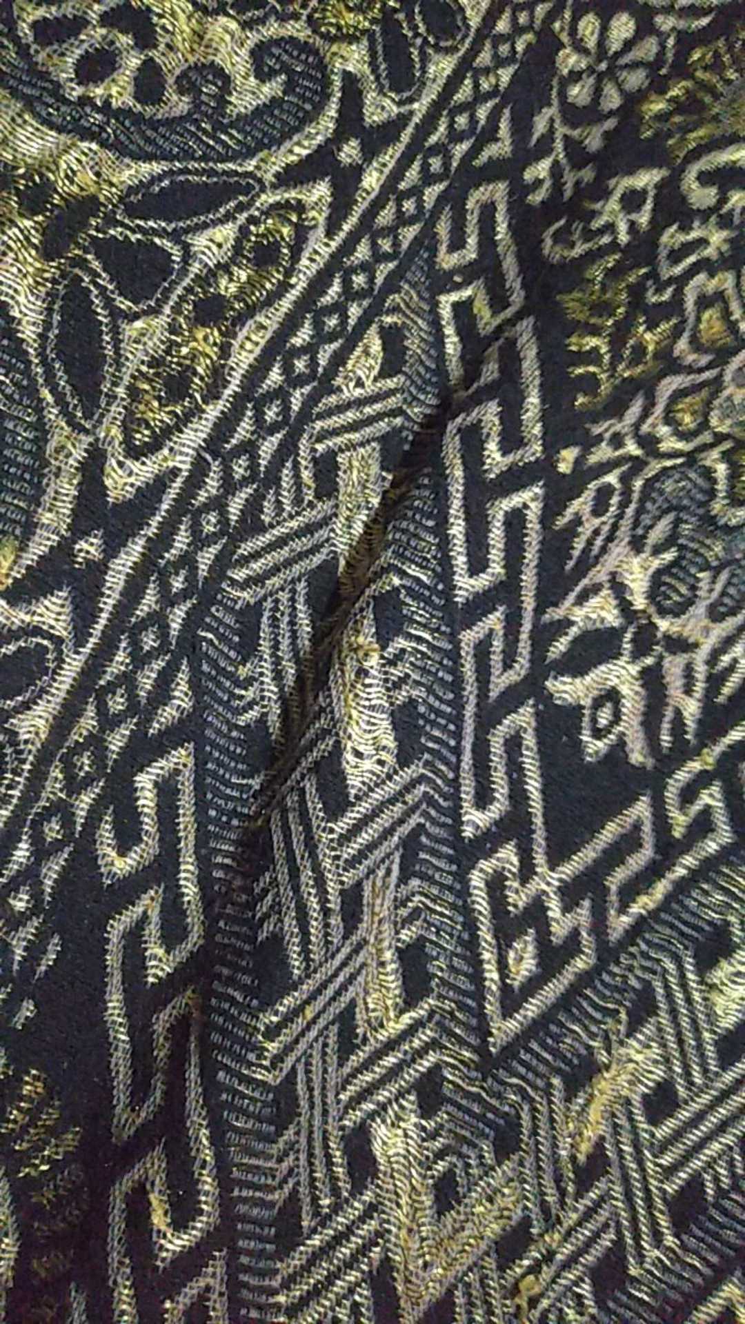 M231 Kemeja Pria Batik Panjang Hitam 1721b