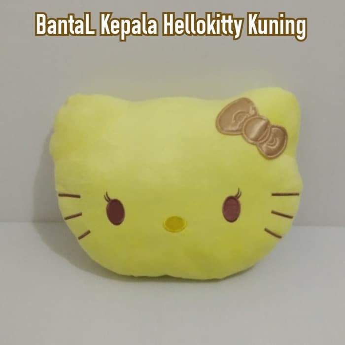 BANTAL BONEKA SOFA KURSI RUANG TAMU MOBIL HELLO KITTY KUNING Y