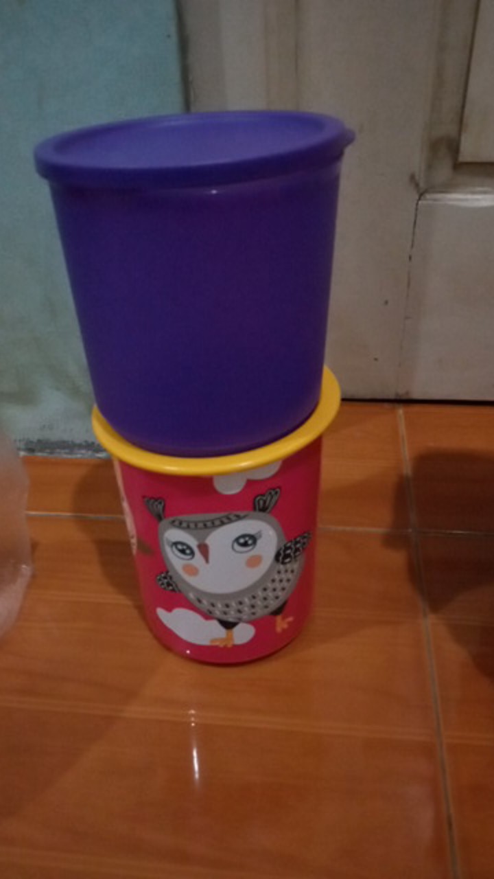 Owl / Birdie Canister Pink (1 Pcs) Toples Susu Tupwr