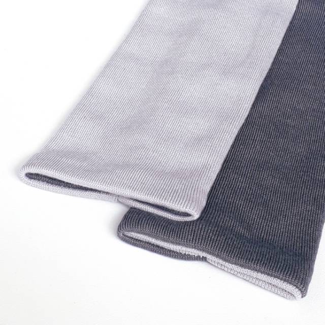 Handsock Manset Tangan 2 Warna Bahan Kaos Rib Bolak Balik 2 Tune 2 in 1 Bolbal ukuran 17cm Murah-4
