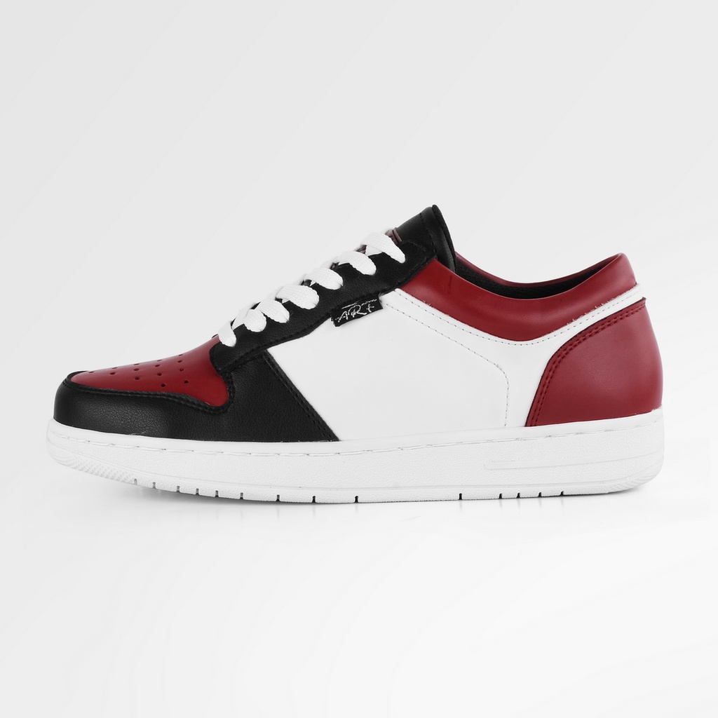 Leon Red | Sepatu Sneakers Pria Casual Polos Original Putih Cowok Ori Footwear | FORIND x ARF