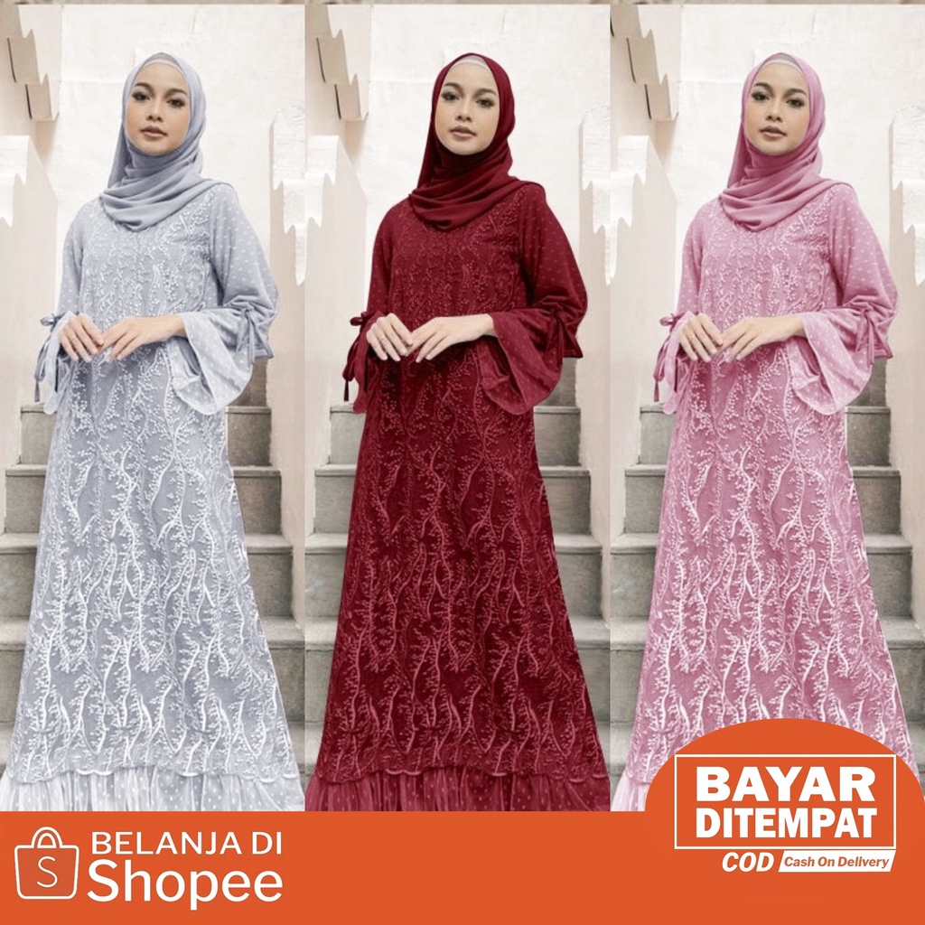 [NEW] MAXI DRESS GAMIS TERBARU KEKINIAN / GAMIS PESTA MEWAH ELEGAN / GAMIS BRUKAT / BAJU GAMIS / GAMIS FASHION MODERN TERBARU / BAJU PESTA WANITA MUSLIM / PAKAIAN WANITA / BAJU WANITA / GAMIS BUSUI / GAMIS MUSLIMAH / KEBAYA / #LVMXGINA