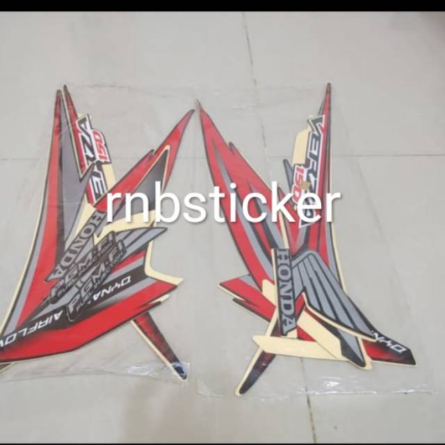 Stiker striping stripping motor honda verza 2015 lis hitam