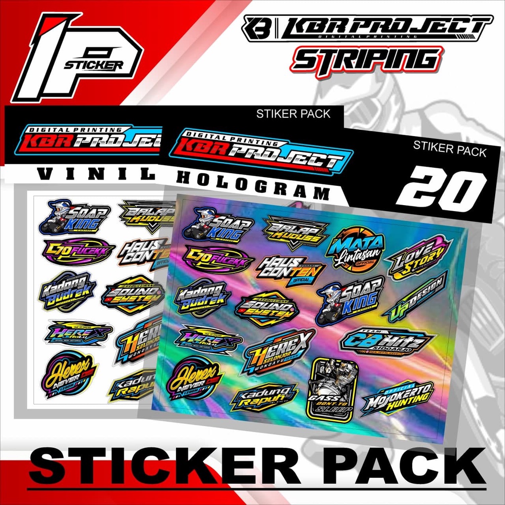 

Sticker Pack - Sticker Pack Variasi List Sticker Pack.20 Design IPING STICKER
