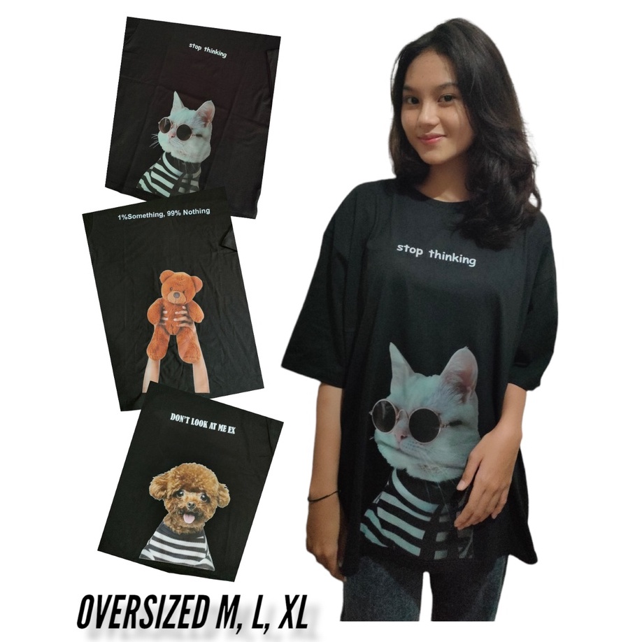 Oversized Tshirt Little Puppy I Barong l Kaos Oversized Pria dan Wanita catton combed Tebal 24s