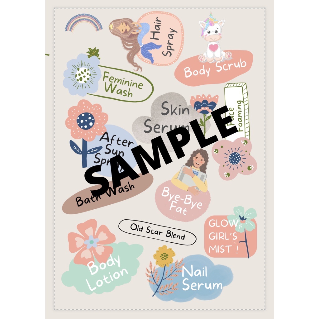 

Sticker DIY Beauty & Body Care