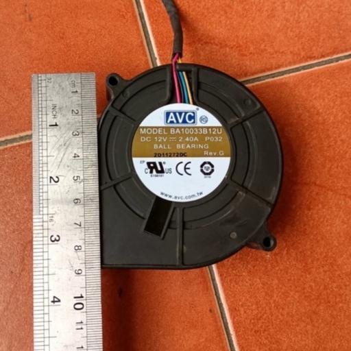 COD Kipas blower keong high speed merk AVC DC 12V 2.4A MULUS SEPERTI BARU [KODE Q9663]
