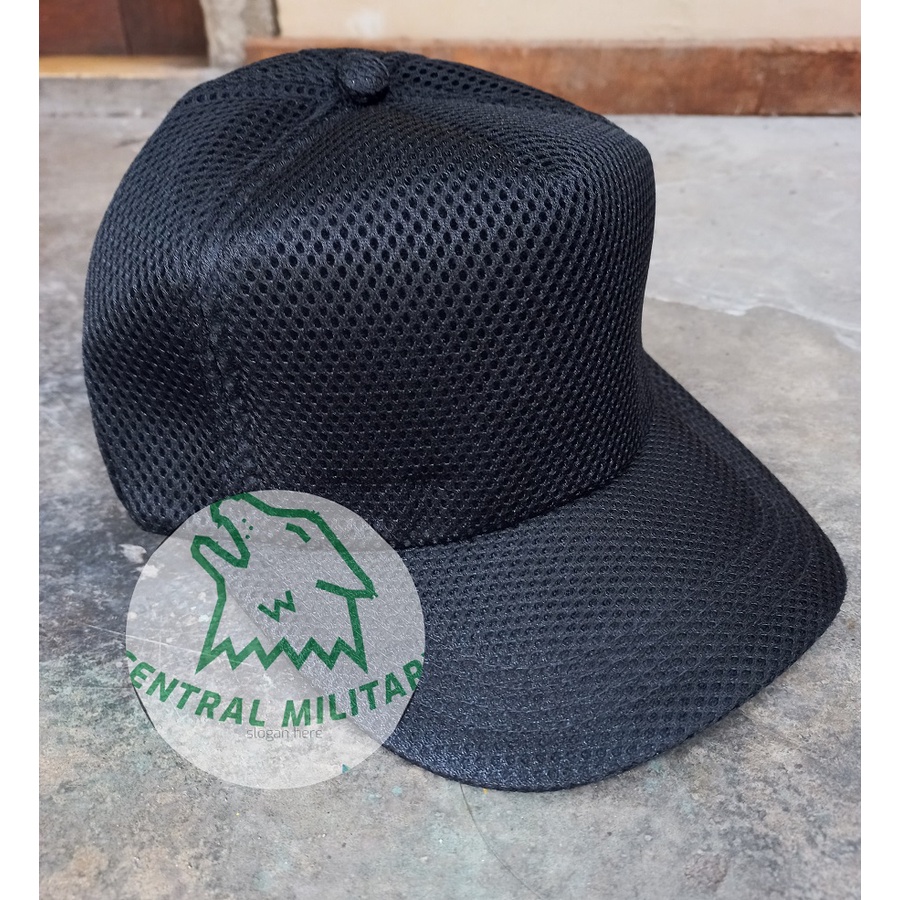 Topi Hitam Jaring Polos - Topi Tactical Baru