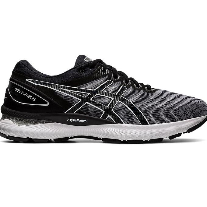 NEW // SEPATU ASICS GEL NIMBUS 22 BLACK SPORT RUNNING LARI FITNES ORIGINAL BERKUALITAS