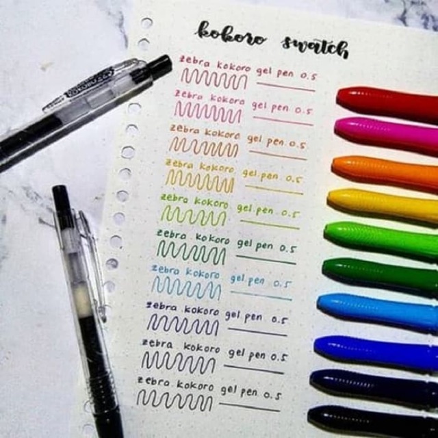 

Pulpen Zebra Kokoro Color Gel 0,5 mm