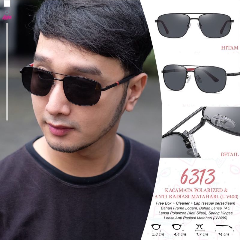 kacamata polarized anti radiasi matahari uv400 6313 by Asta