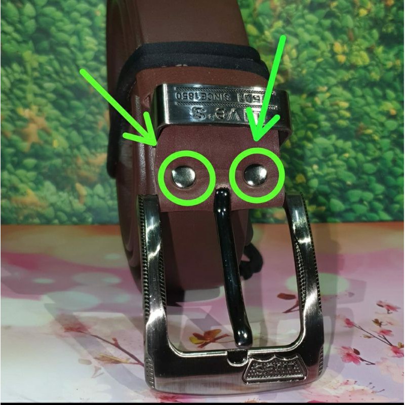 [KULIT SAPI] Gesper Kulit Asli Sabuk Kulit Resleting Ikat Pinggang Pria Sabuk Sikep Jimat