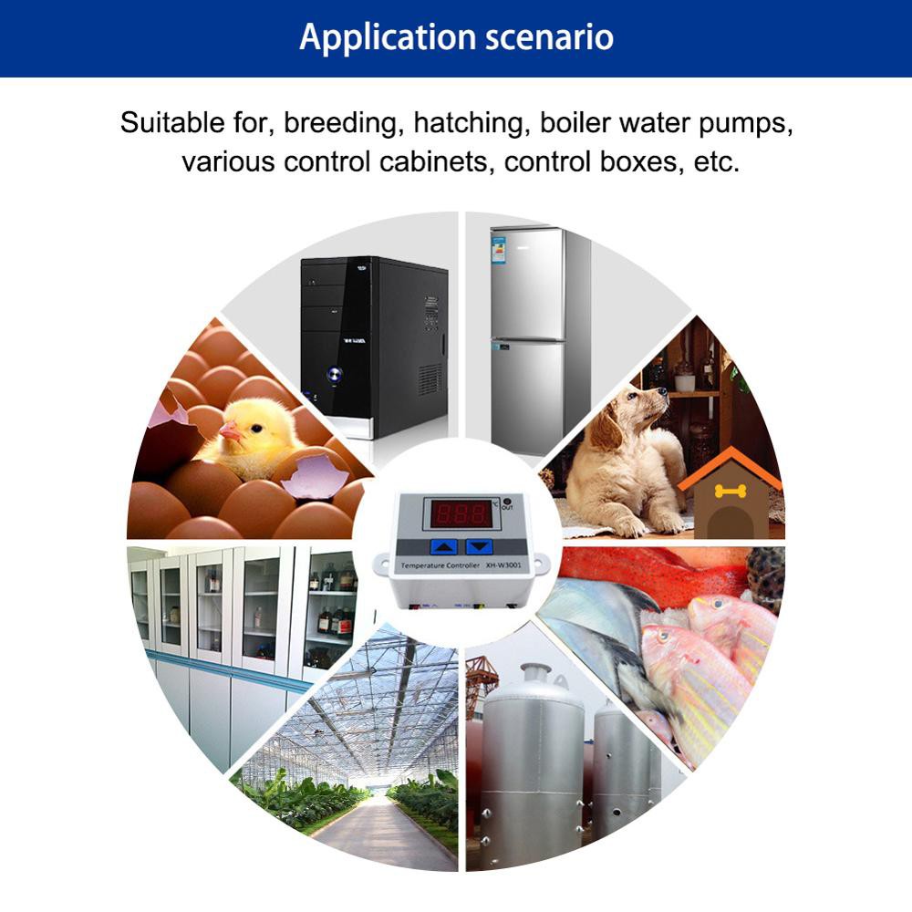 XH-W3001 220V Thermostat Digital Temperature Controller Pengatur Suhu