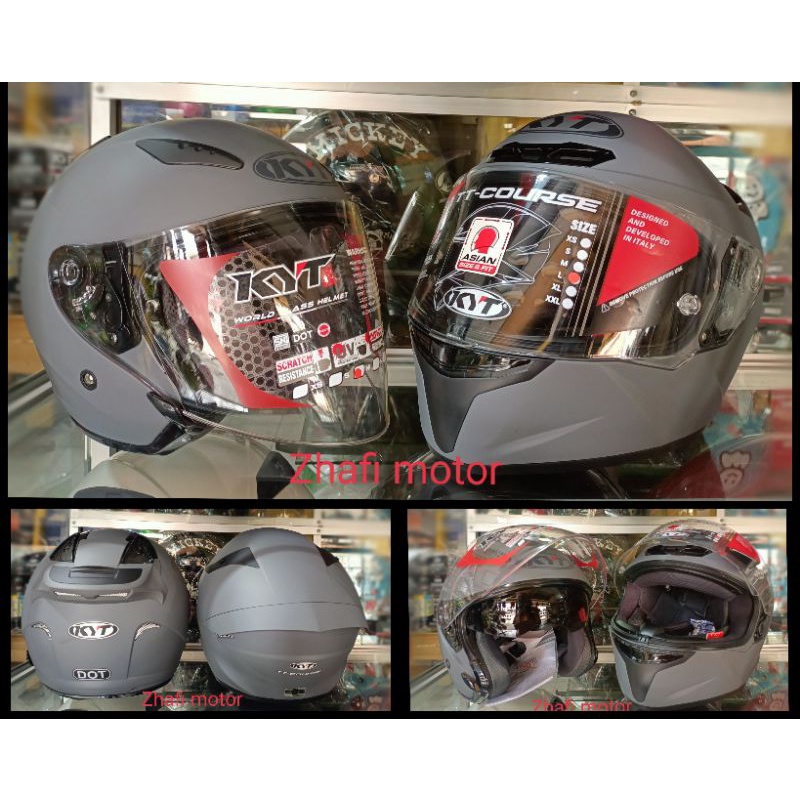 Jual Helm kyt tt course gorilla grey couple kyt galaxy gorilla grey original 100 SNIDOT(BISA