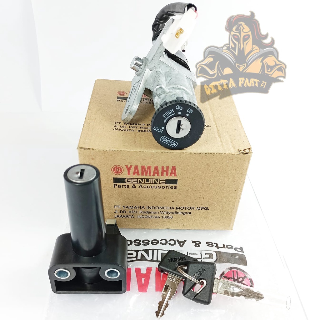 KUNCI KONTAK SET PLUS JOK YAMAHA F1ZR  KUALITAS ASLI ORIGINAL YAMAHA PRESISI TINGGAL PASANG BERFUNGSI DENGAN BAIK AWET DAN DIJAMIN MANTAP STOP KONTAK FIZR ALFA VEGA R LAMA