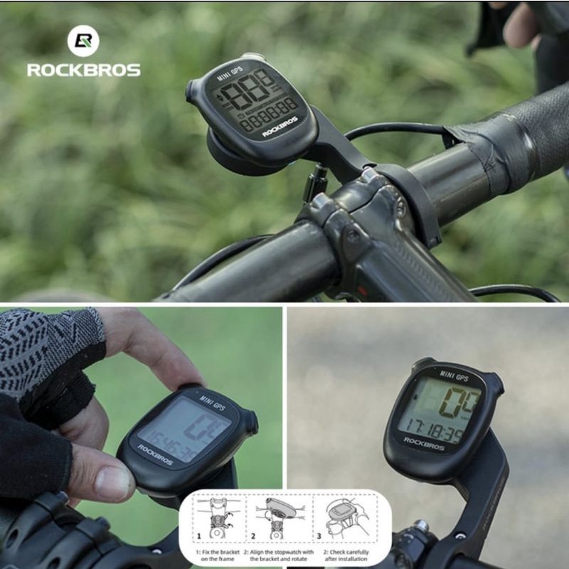 ROCKBROS M3 Mini gps Bike Computer Speedometer Wireless - 9 Fungsi