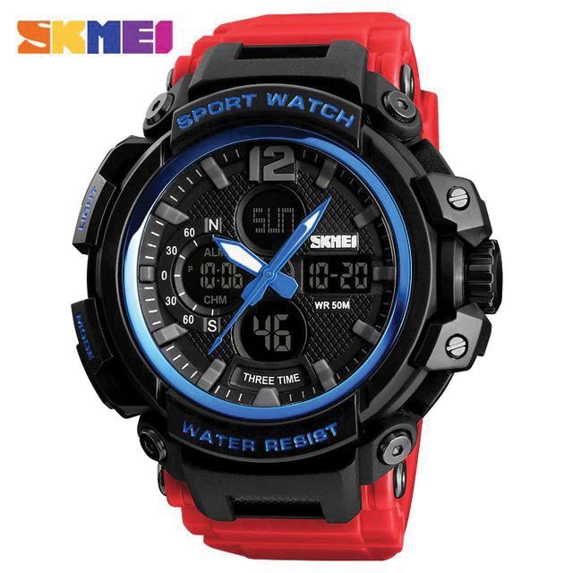 SKMEI 1343 Jam Tangan Pria Digital Analog Anti Air WATCHKITE WKOS