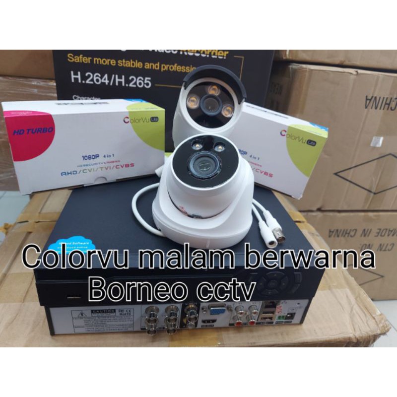Promo paket cctv 2kamera colorvu turbo hd 2mp 1080p paket lengkap