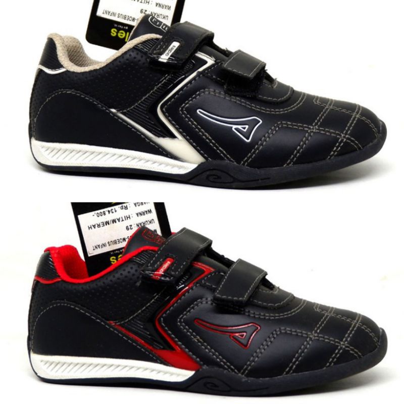 SEPATU ARDILES MOEBIUS - SEPATU SEKOLAH ANAK VELCRO
