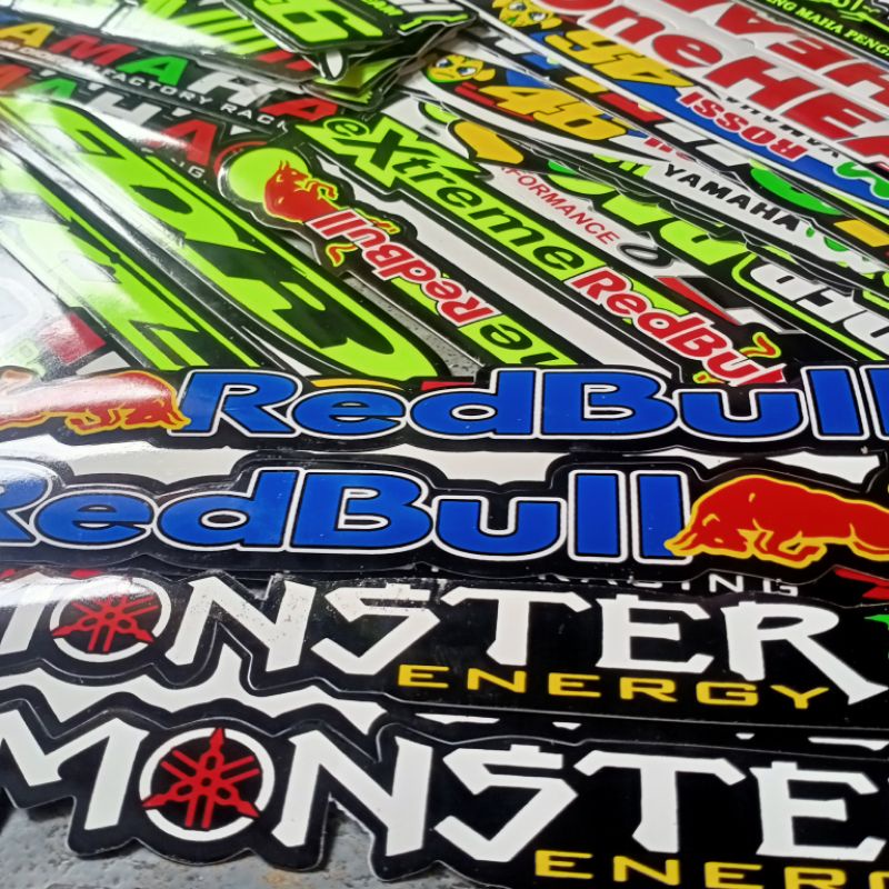 STIKER. MOTOR KEREN SEPASANG