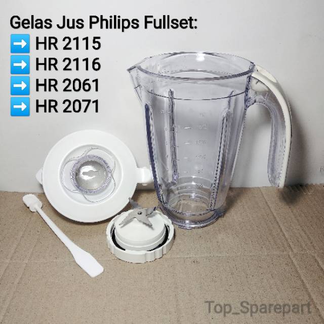 Gelas Jus Blender Philips Fullset HR2115 HR2116 HR2061 HR2071