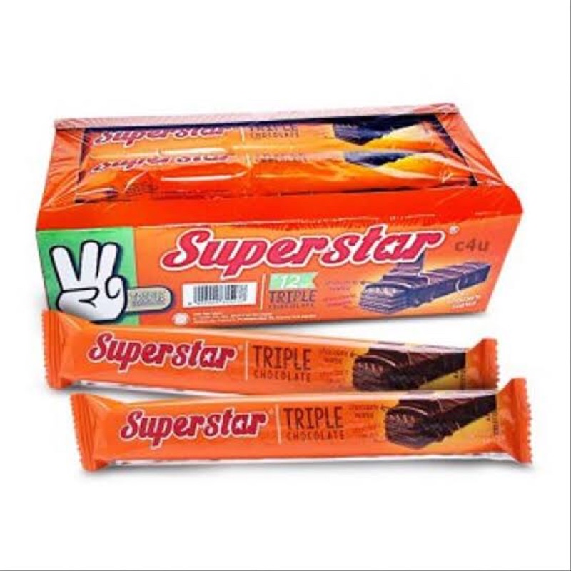 Jual Superstar Wafer Coklat Superstar Roma Wafer Coklat Isi 12 Pcs Shopee Indonesia 9422