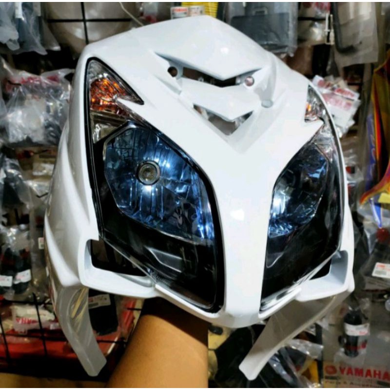 cover tameng mio soul MX mata 2 sett headlamp reflektor blue  product HMA NCA Thailand putih