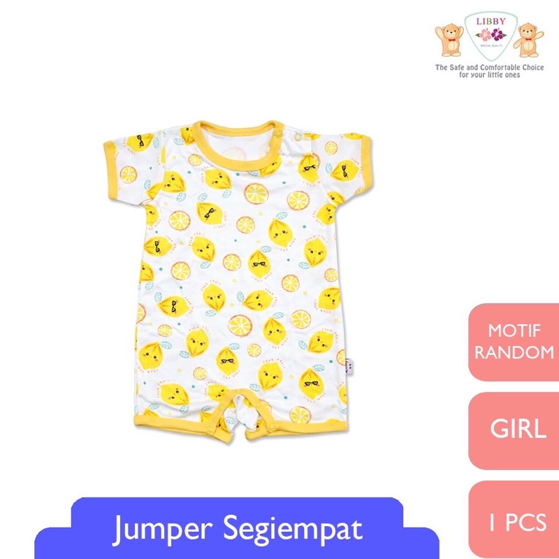 Libby Romper Segi-Empat 0-3 Bulan - Jumper bayi/baby jumper/Libby baby jumper
