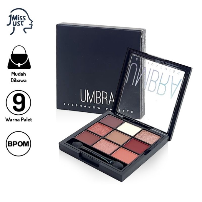 Just Miss Eyeshadow Palette 9 Warna Umbra Perona Mata BPOM