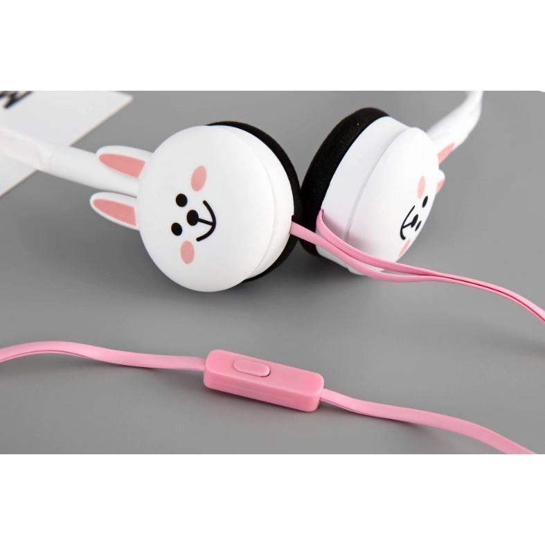 [KN-200] Headphone Karakter Kartun Hewan Imut / Headset Kartun Lucu / Earphone Overhead Motif Kepala Kartun Animals