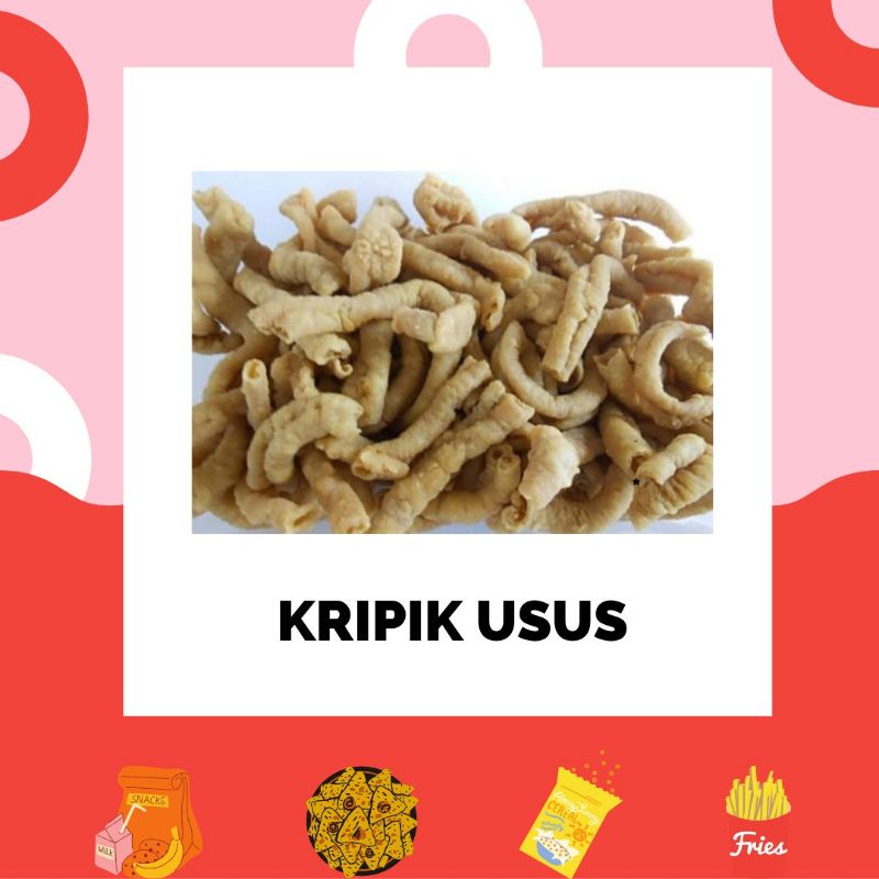 

Keripik Usus Renyah Gurih Asin - Usus Krispy