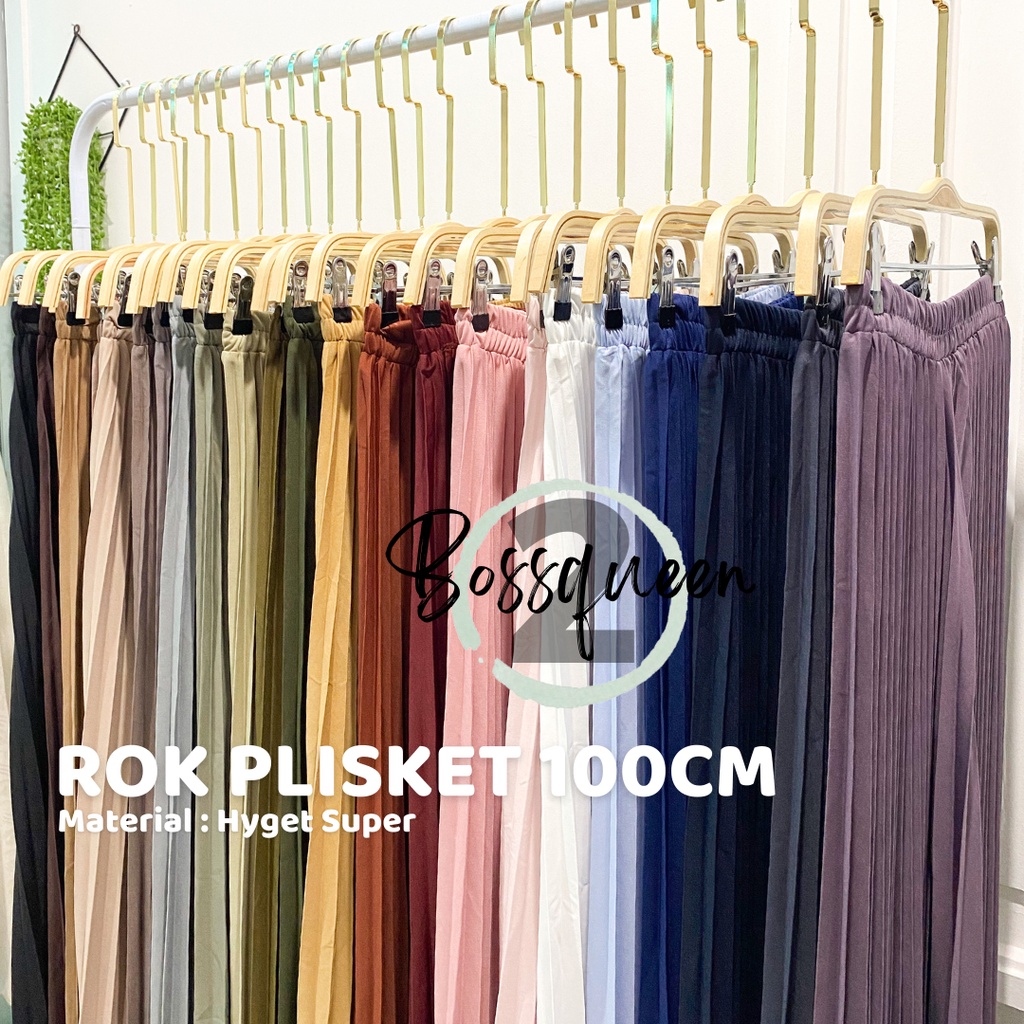 Rok Plisket XXL SUPER JUMBO Premium termurah/Rok Panjang Rempel Wanita