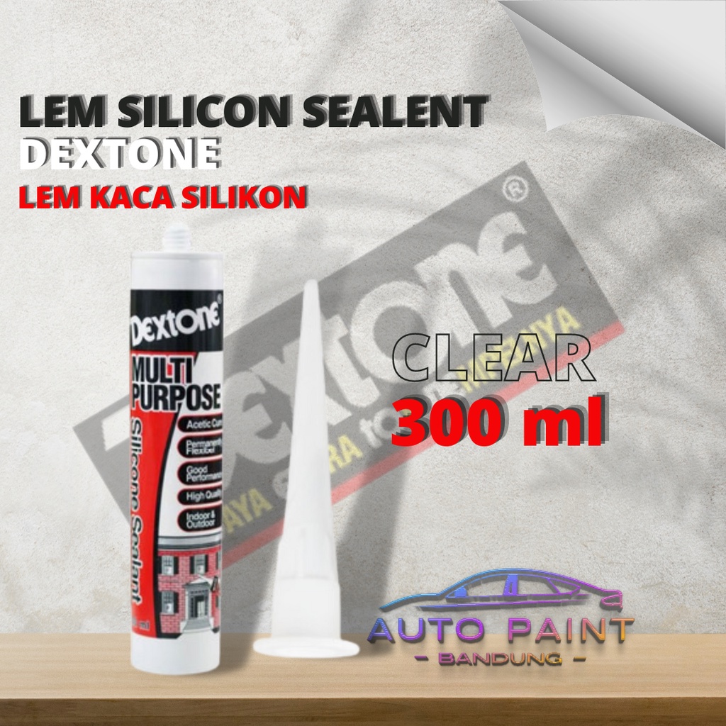 

LEM Silicone Sealant DEXTONE Multi Purpose 300ml Sealer - CLEAR