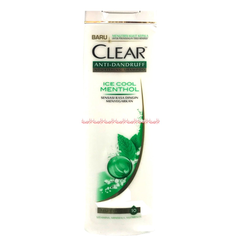 Clear Ice Menthol Shampoo Anti Ketombe 320ml Sensasi Rasa Dingin Menyegarkan Sampo