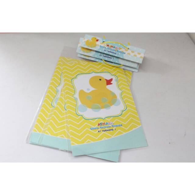 

Plastik snack / plastik bingkisan ulang tahun karakter rubber duck / bebek