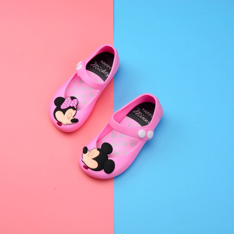 Sepatu Jelly Mickey Mouse Anak Perempuan Lucu Anti Slip